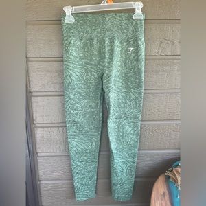 Gymshark Adapt Camo Leggings Green Medium